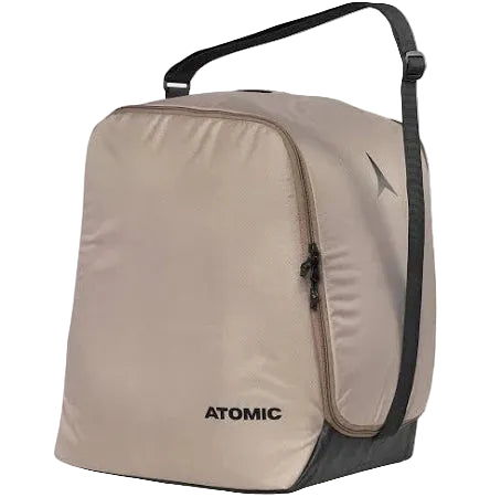 Boot Bag-A beige Atomic branded boot bag designed for ski or snowboard storage.
