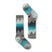Ski Light Cushion- Two kids ski socks on a white background