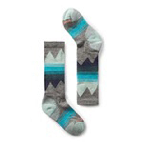 Ski Light Cushion- Two kids ski socks on a white background