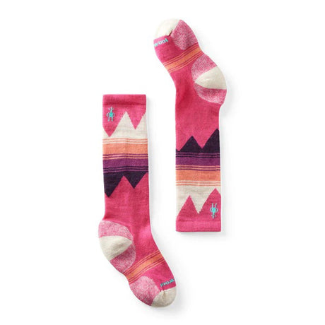 Ski Light Cushion- Two kids ski socks on a white background
