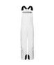 CooperBib-White bib overalls on a white background