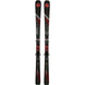 Peregrine 80 Lowride + LR 11 TCX -Pair of black and red skis with bindings on a white background