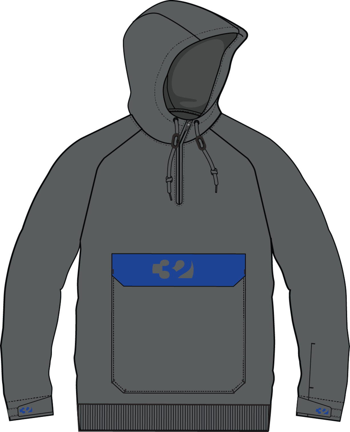 Thirty Two Signature Tech Hoodie Mens 2023