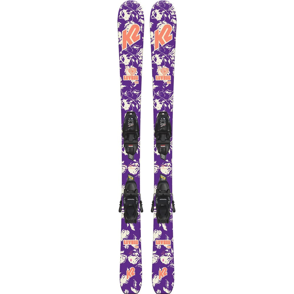 K2 Luv Bug Junior Girls System Ski 2023 (Marker 4.5 Binding)