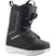 ProjectBOA-A single Salomon Project BOA snowboard boot for youth in black color featuring a BOA lacing system and a white sole.