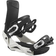 RhythmJr.- Salomon Rhythm Jr Snowboard Bindings for youth, featuring a black and white color scheme with the Salomon brand logo visible.