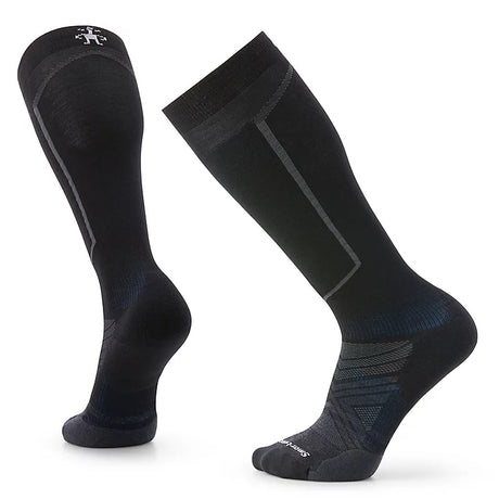 targotc-A pair of black Smartwool ski socks designed with targeted cushioning for maximum support.
